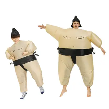 Halloween Luptator de Sumo Costum Adult Copii Costum Gonflabil Pentru Copil și Adult Arunce în aer Costum Cosplay Rochie de Petrecere 10