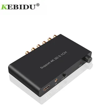 HDMI Codec Audio 5.1 4K 3D Decoda Extractor Coaxial RCA AC3/DST la Amplificator compatibil HDMI Converter pentru PS4 DVD Player 6
