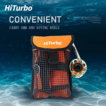 Hiturbo Portabil Scuba Diving SMB & Rolă Suprafață Geamandură Transport Sac de Plasă & Clip