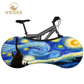 HSSEE pictură în ulei serie de biciclete de acoperire de înaltă calitate tesatura elastica biciclete rutier interior capac de praf noua tehnologie nu se decoloreaza 3