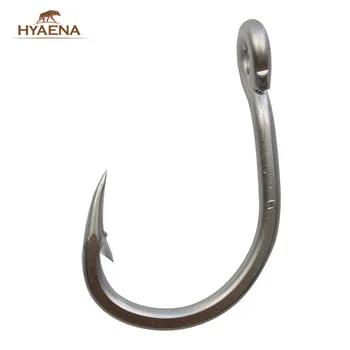 Hyaena 10884 30buc Dimensiune 2/0-12/0 din oțel Inoxidabil de Pescuit, Cârlige de Mare Grosime Ton Cârlige de Pescuit Carlige de pescuit cu Gaura de Pescuit Zbura 5
