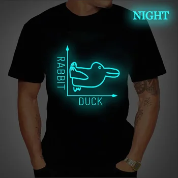Iepure Duck Print T-shirt Barbati O-Gat Maneci Scurte Casual Sport Tricouri 2022 Sus Plus Dimensiune Streetwear Luminos de sex Masculin Teuri Topuri 4