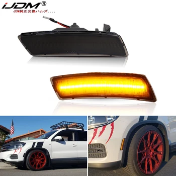 iJDM Amber/white Full LED Fata de poziție Laterale Lumina Pentru Volkswagen 2018-up Tiguan, Pentru Beetle 2012-2019 Parcare/Lumini de Conducere 12V