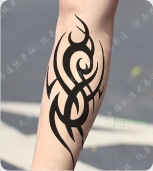 Impermeabil Tatuaj Temporar Autocolant foc mare totem tatuaj flacără tatuaj autocolante flash tatuaj tatuaje false pentru fata femei bărbați 14