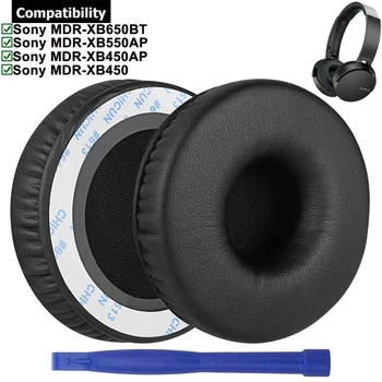 Inlocuire Tampoane pentru Urechi Pernițe pentru Sony MDR-XB550AP MDR-XB450AP MDR-XB650BT MDR-XB450 MDR XB550AP XB450AP XB650BT XB450 Căști 6