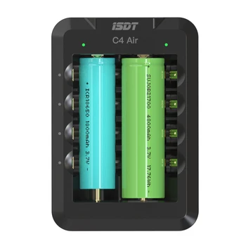 ISDT C4 Aer 4A 6 Sloturi USB de Tip C, Intrare Încărcător Inteligent cu Conexiune APP pentru AA AAA Li-ion Baterie Reîncărcabilă 13