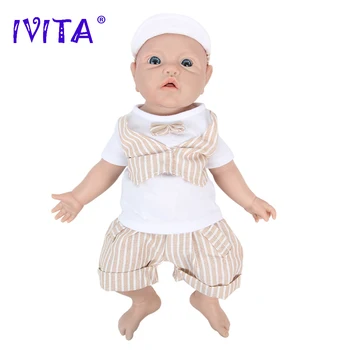 IVITA WB1526 43cm 2692g 100% Corp Plin de Silicon Renăscut Baby Doll Realist Băiat Păpuși Nevopsite DIY Gol Jucării pentru Copii pentru Copii 2