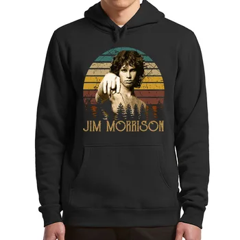 Jim Morrison Design Retro Hanorace Epocă Garaj Psihedelice Bruce Trupa De Muzica Rock Clasic, Jachete Unisex Moale Topuri
