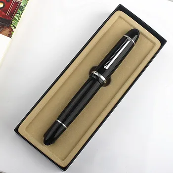 Jinhao X159 Centenarul Rășină Stilou negru cu Jinhao F Peniță Convertor Scris de Birou de Afaceri Cadou Stilou cu Cerneală 16