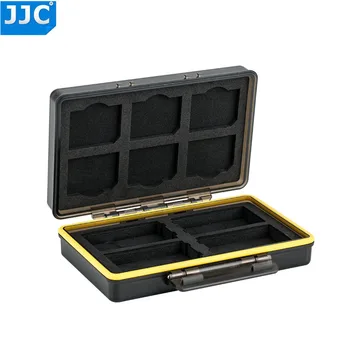JJC BC-Seria 3 rezistent la Apa Baterie Caz pentru Canon/Fujifilm/Sony/Olympus/Nikon 2 in 1 Multi-funcția de Stocare Card de Memorie 3