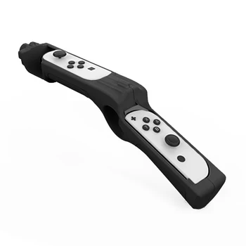Joc Arma în Formă de Operator Mâner Mânere Caz, se Potrivesc pentru Nintendo Comutator / Întrerupător OLED Accesorii, Alb/Negru Mâner 10