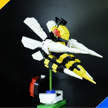 Jucărie pentru copii Blocuri de Acțiune Figura Blocuri Mecha Insecte Model de Jucărie pentru Copii Animale Anime Asambla Cărămizi Robot Păpușă Jucărie 5