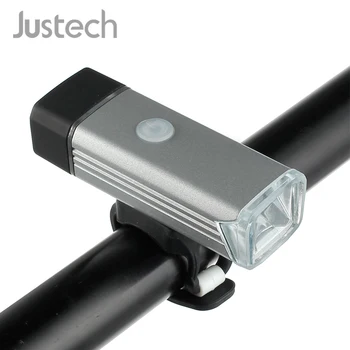 Justech Biciclete Biciclete Lumini USB LED Reîncărcabilă Munte Fața de Lumină a Farurilor Ciclu Strobe, SOS de Biciclete Lumina Lămpii de Argint