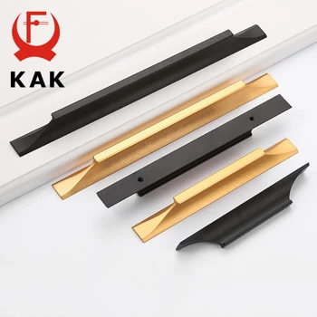 KAK Stil American Dulap Negru, Mânere de Aur din Aliaj de Aluminiu Solid Dulap de Bucătărie Trage Sertarul Mânere Mobilier Mâner Hardware 14