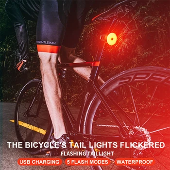 Lanterna bicicleta Stopuri LED Laser Avertizare de Siguranță rezistent la apa Biciclete Lumini Spate Cool Biciclete Coada Lanterna Led-uri de Biciclete
