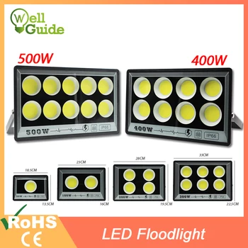 LED Proiector 220V 500W 400W 100W 50W Mare Luminoase IP66 rezistent la apă în aer liber, Grădină Proiector Iluminat lumina Reflectoarelor Perete Lumini de Inundații 14