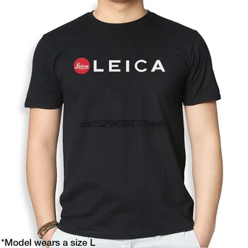 Leica Camera Logo Fotograf Fotografie Negru Tee Shirt Mens T-shirt s T Camasa Topuri de Moda de Îmbrăcăminte 5