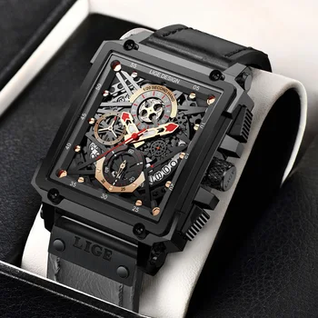 LIGE Brand de Top Luxury Mens Ceasuri Piața Digitală Sport Cuarț Ceas de mână pentru Bărbați Impermeabil Cronometru Om Relogio Masculino 15