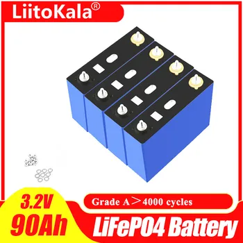 Liitokala 3.2 V 90Ah Baterie LiFePO4 baterie Litiu phospha de Mare capacitate 12V 24V 48V 90000mAh Motocicleta Electrica Auto motor baterii 6