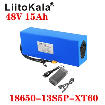 LiitoKala 48V 15Ah 18650 E-bike baterie li ion baterie pack biciclete scoot kit de conversie bafang 1000W XT60 plug 54.6 V Încărcător 16