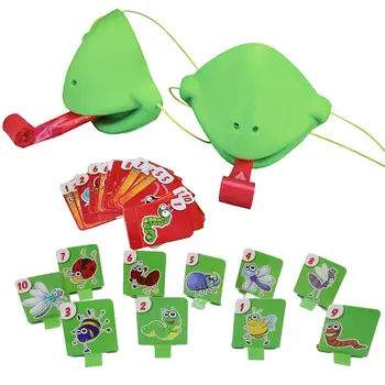 Limba Jocuri Lacom Cameleon Joc Rapid Scoate Limba Cartela Frog Puzzle Jucarii Interactive Pentru Copii de Familie prietenos Varsta 4+