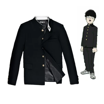 Mafia Psiho 100 De Cosplay Costum Mobu Saiko Hyaku Kageyama Shigeo negru Gakuran se Potriveste Haina Pantaloni Barbati JK Uniformă de Școală S-4XL 12