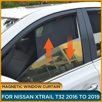 Magnetic Geam Lateral Culisant Cortina Pentru Nissan Xtrail T32 2019 2018 Fereastră Umbra Soare Visor Pentru Nissan X-trail Rogue 2016 2017 10