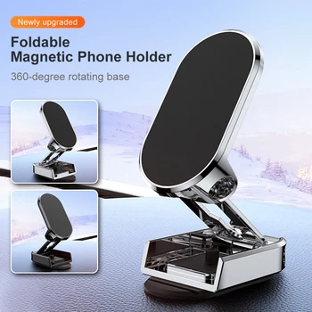Magnetic Masina cu Suport pentru Telefon Magnet Telefon Suport Pliabil Bord Sta la 360 de grade Rotativ de Navigare Suport Auto Accesorii 12