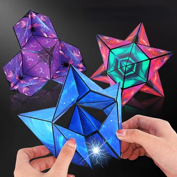 Mai multe Stil maghiar Cub Jucarii Copii Geometrie 3D Stickerless Warrior Viteza de Învățământ Montessori Frământa Jucărie pentru Copii 3