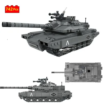 Militar Serie Război Mondial 1:25 Israelian Merkava MK4 tanc principal de luptă DIY Model de Blocuri Caramizi Jucarii si Cadouri 3