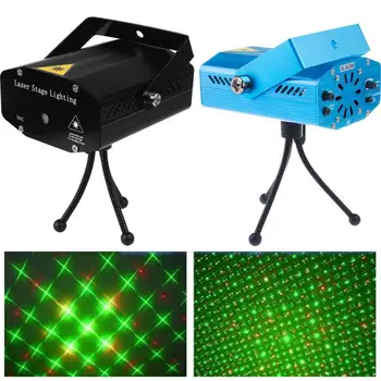 Mini RGB Lumina Disco DJ LED Laser Etapă Proiector Rosu Verde Lampa USB Reîncărcabilă Nunta Petrecere DJ Etapă Laser Lampă 8