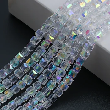 Mixt Color Crystal China Bijuterii de Sticlă Pătrat Margele 2/3/4/6/8/10mm Meserii Furnizor de Materiale de BRICOLAJ a Face Brățară Accesorii 4