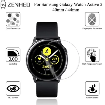 Moale HD Folie de Protectie pentru Samsung Galaxy Watch Active 2 Active2 40mm 44mm Ultra-subțire, Plin de Acoperire Ecran Protector de Film