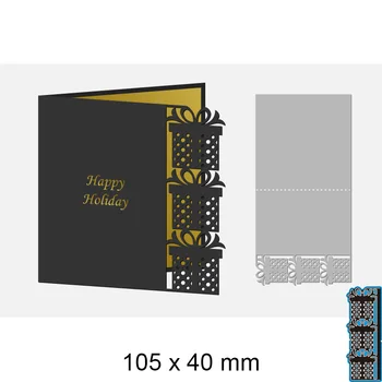 Moare de tăiere Card Cadou Șablon Metalic pentru DIY Scrapbooking Album Foto Relief Carte de Hârtie 105*40mm 3