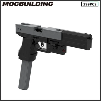 Moc Construi Blocuri Glock 26 Banda de Cauciuc Pistol Pistol 299Pcs Cărămizi Arme Super-Serii Copil Cadou Jucarii Educative Colecție de CRĂCIUN 13