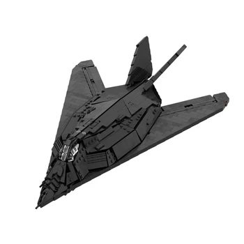 MOC de Luptă de Aeronave F-117 Nighthawk Luptător Blocuri Set Negru Wars Model de Avion Asamblat Jucarii Pentru Copii, Cadouri de Ziua de nastere 12