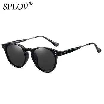 Moda ochelari de Soare Polarizat Femei Bărbați de Conducere Nuante TR90 Cadru Rotund Epocă Ochelari de Soare Oculos De Sol UV400 Anti BlueLight