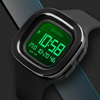 Moda Sport Digital Ceas SKMEI Marca Square LED-Chrono Mens Ceasuri de Alarmă, rezistent la apă Ceas Ceasuri relogio masculino 10