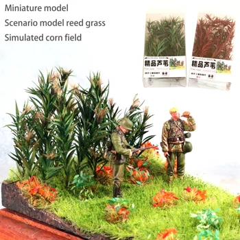 Model în miniatură model de Scenariu stuf iarba Simulat porumb domeniul Militar scena nisip masă de material 11