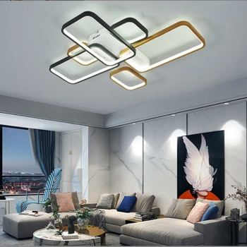 Modern, LED Lumina Plafon Smart Home Alexa Candelabru Potrivite pentru Living Dormitor Camera de Studiu Interior Simplu Lampă de Pandantiv 10