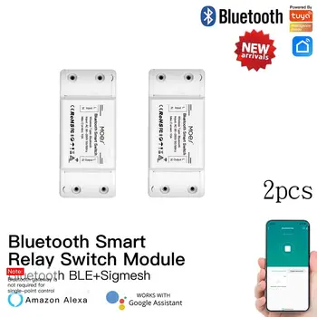 MoesHouse Bluetooth Smart Switch Modul Releu Singur Punct de Control Sigmesh fără Fir Control de la Distanță cu Alexa Google Casa tuya 16