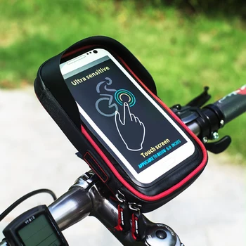 MTB/Road cu Bicicleta în aer liber rezistent la apa Suport pentru Telefonul Mobil, Geanta Ciclism Ecran Tactil de Navigare Suport Sac de Depozitare 11