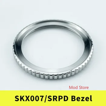 NEW SOSIRE SKX007/SRPD MM300 Stil Rama de Argint Finisaj Lustruit 316L din Oțel Inoxidabil, Inclusă Garnitura 3