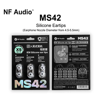 NF Audio de Silicon MS4 Auriculare 1Card(3 Perechi) pentru Căști Duză cu Diametrul de 4,5-5,5 mm 10