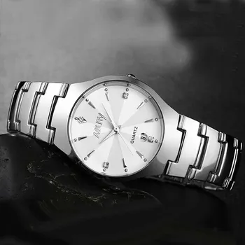 Nici Afaceri De Moda Ceasuri Barbati Imitație De Tungsten Din Oțel Ceasuri Impermeabil Cuarț Data Ceasuri De Mana Ceas Relogios Masculino 6