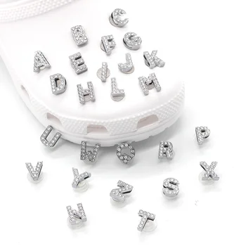Noi 1buc Cristal Metal pantofi Farmece scrisoare de Bijuterii Croc pantof Accesorii Bloca Pantofi Cataramă Decor pentru femei Croc jibz cadou 8