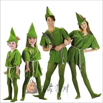 Noi 2017 Peter Pan Costume Cosplay Adult Carnavalul De Halloween Cosplay, Costume Pentru Copii, Copii, Bărbați, Femei, Costume Cosplay 2