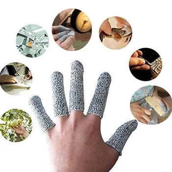 Noi 5pcs Anti-taie degetul pătuțuri nivelul 5 de siguranță rezistentă la tăiere mănuși de protecție pentru Bucatarie,locul de Muncă,Sculptura Selector Degetelor Protector 1