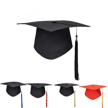 NOI de Înaltă Calitate pentru Adulți Licență Absolvire Capace Cu Ciucuri Universitatea Burlaci Master Universitar Doctor Pălărie Mortar de Bord 14