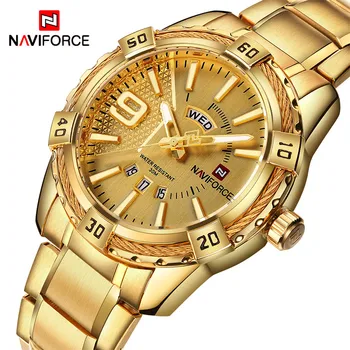 Noi NAVIFORCE Brand de Lux pentru Bărbați Ceasuri de Moda Bărbați Impermeabil Cuarț Ceas Masculin Ceas Cu Cutie Stabilit Pentru Vânzare Relogio Masculino 16